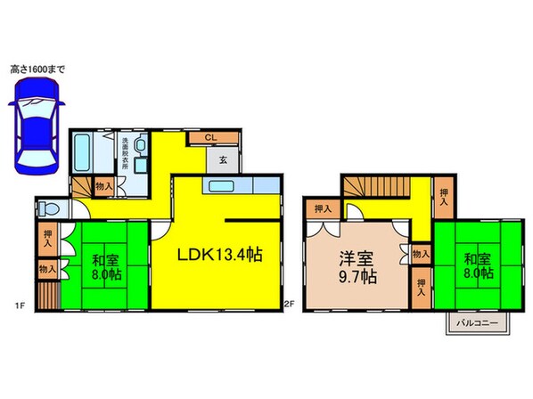 光風台６丁目貸家の物件間取画像